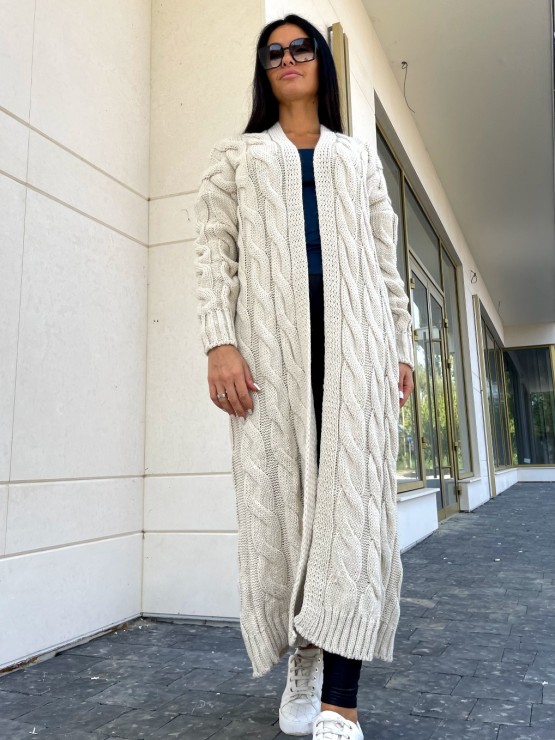 Кардиган Тіфанні(бежевий) машинна в'язка 1