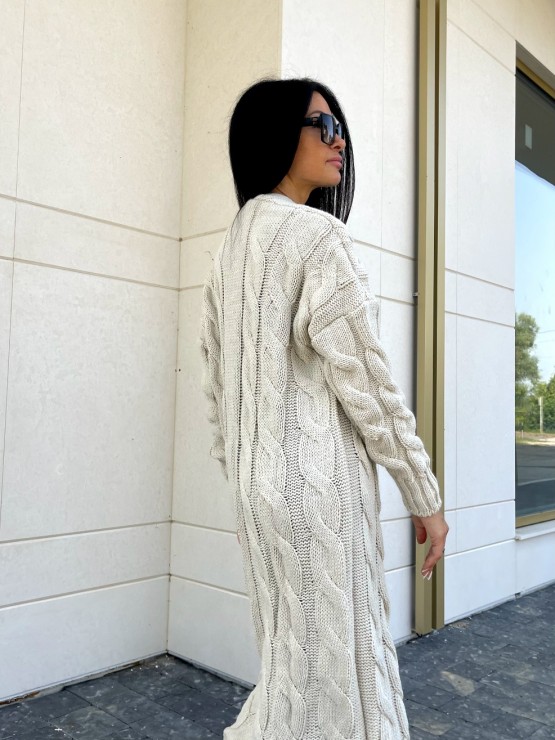 Кардиган Тіфанні(бежевий) машинна в'язка 2