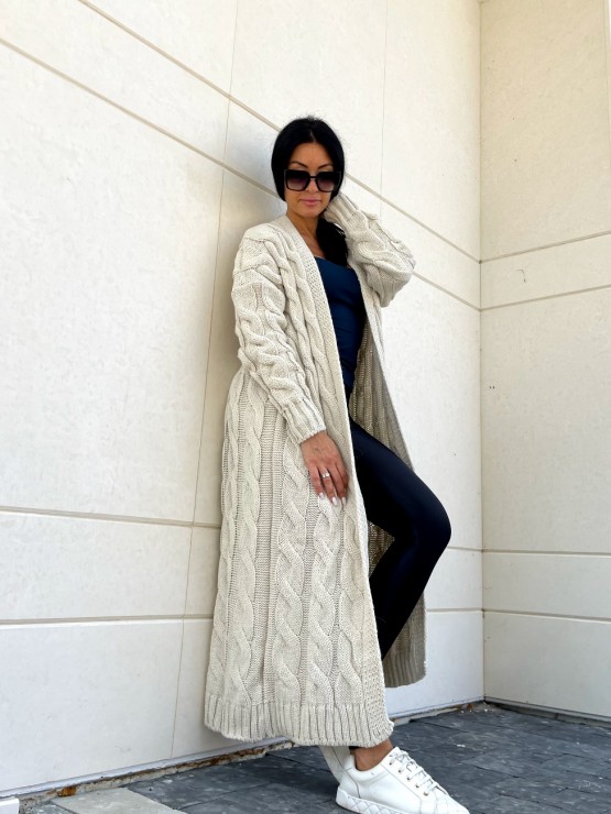 Кардиган Тіфанні(бежевий) машинна в'язка 5