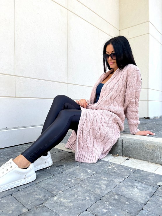 Кардиган Тіфанні(пудра) машинна в'язка 1