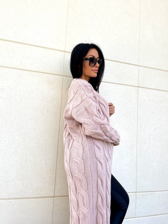 Кардиган Тіфанні(пудра) машинна в'язка 3