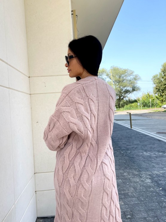 Кардиган Тіфанні(пудра) машинна в'язка 4