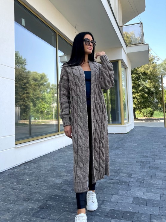 Кардиган Тіфанні(шоколад) машинна в'язка 1
