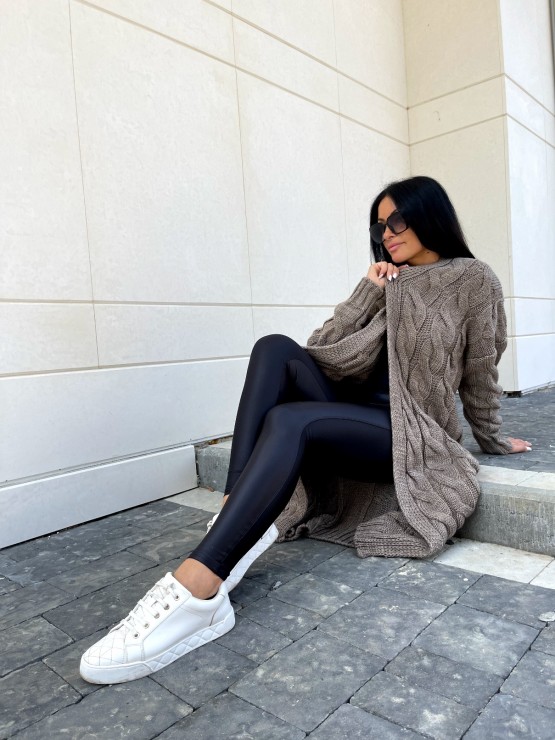 Кардиган Тіфанні(шоколад) машинна в'язка 2