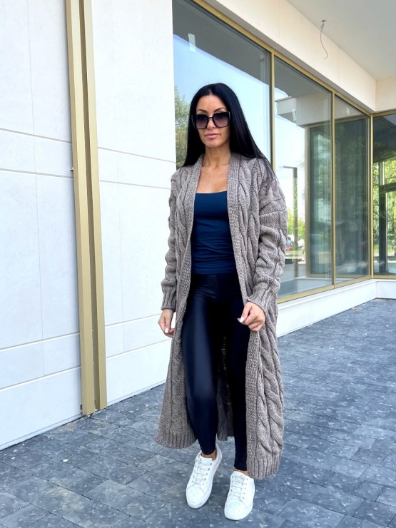 Кардиган Тіфанні(шоколад) машинна в'язка 