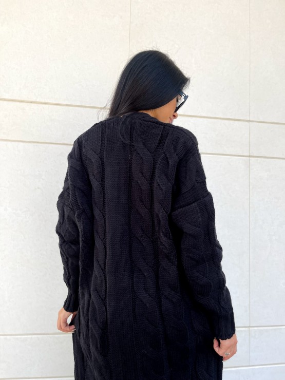 Кардиган Тіфанні(чорний) машинна в'язка 5
