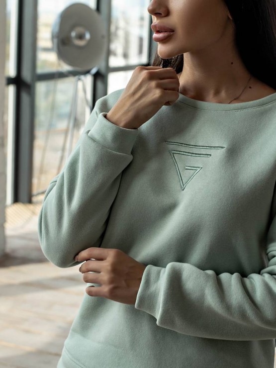 Жіночий костюм - Тринитка на флісі - «Белла» -  Оливка 4