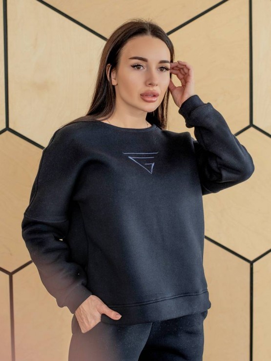 Жіночий костюм - Тринитка на флісі - «Белла» - Синій 2