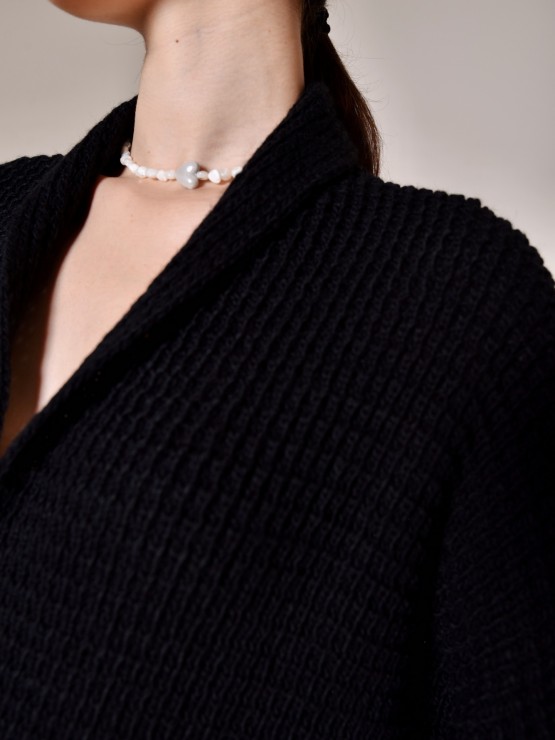 Легкий в’язаний кардиган "Ада"чорний 2