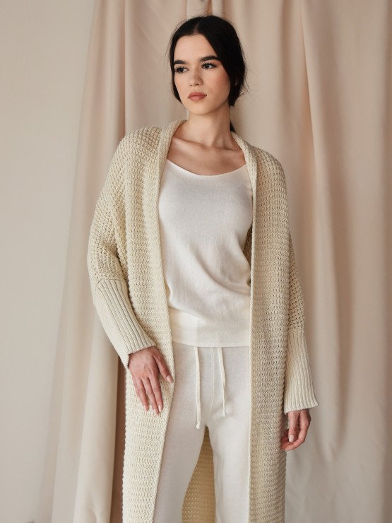 Легкий в’язаний кардиган "Ада"бежевий 14