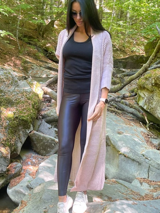 Легкий в’язаний кардиган "Ада"пудра 4