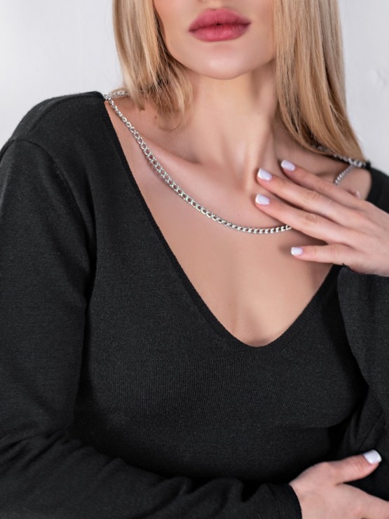 Сукня "Джуді" - Глибоке декольте - one size - Чорне 2