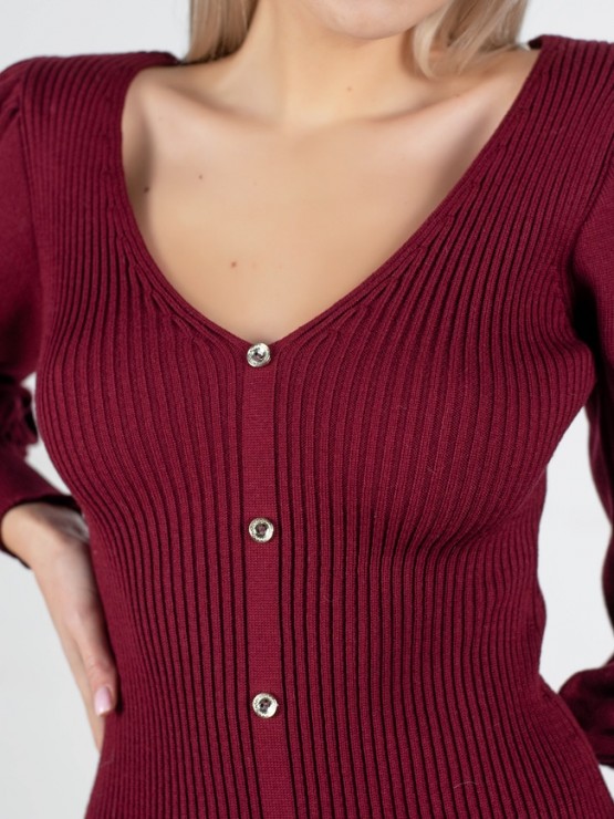 Сукня "Наомі" - Машинна в'язка - колір Вишня 2