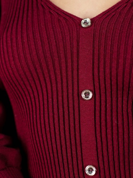 Сукня "Наомі" - Машинна в'язка - колір Вишня 3