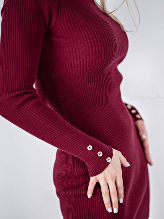 Сукня по фігурі - Виріз на спині - one size - Вишня - "Аїда" 1