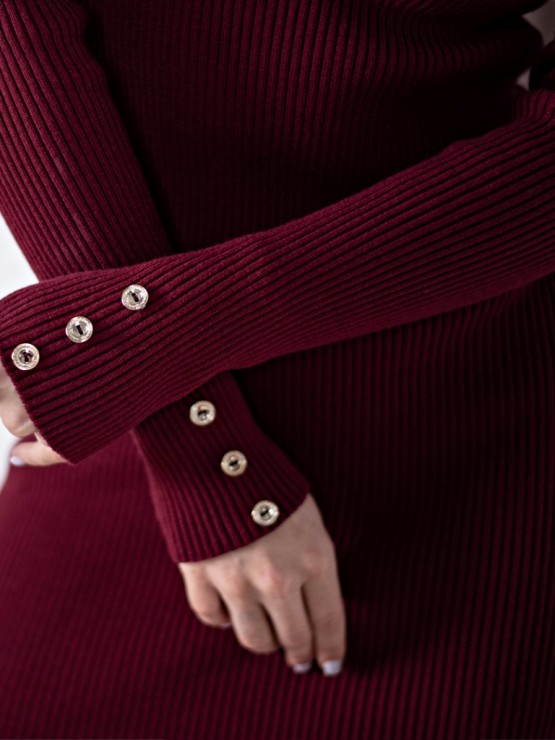 Сукня по фігурі - Виріз на спині - one size - Вишня - "Аїда" 4