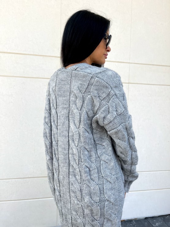 Кардиган Тіффані(сірій) машинна в'язка 8