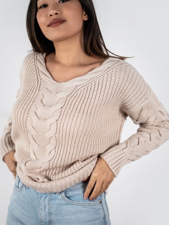 Светр "Єва" - Вовна - Oversize - Бежевий 1