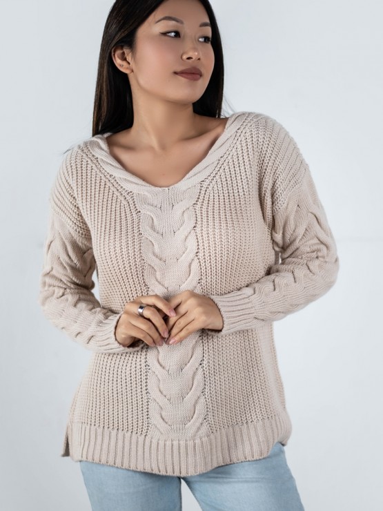 Светр "Єва" - Вовна - Oversize - Бежевий 