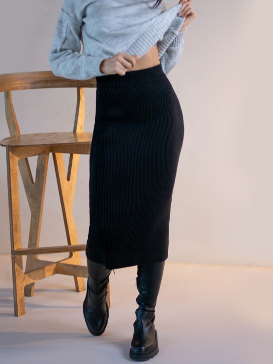 Юбка-карандаш "Камилла"(черная) 3