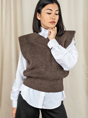 Жилет»Лiлi»(Шоколад)