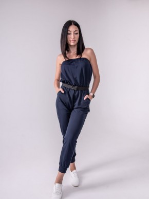 Жіночий комбінезон - літній - трикотаж - «Лія» - Синій