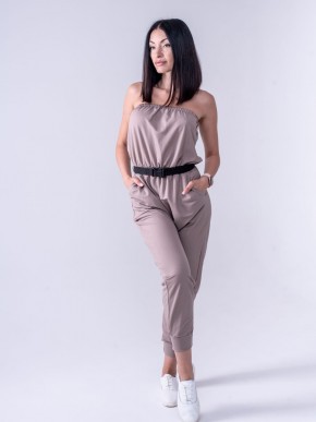 Жіночий комбінезон - літній - трикотаж - «Лія» - Бежевий