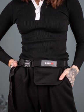 Лонгслів на кнопках - Чорний