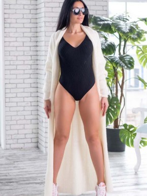 Жіноче боді - Машинна в'язка - Чорний