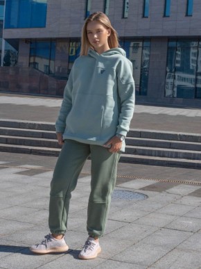 Жіночий спортивний костюм на флісі - "Аврора" - оливка-хакі