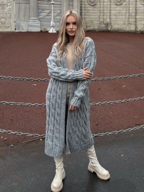 Кардиган Тіффані(сірій) машинна в'язка