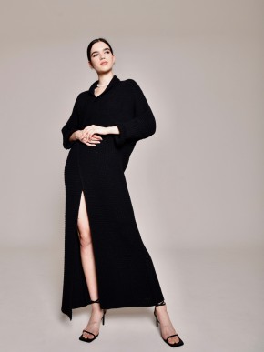 Легкий в’язаний кардиган "Ада"чорний