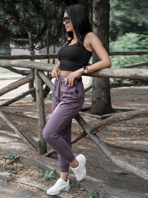 Жіночі штани з кишенею - Тринитка - Слива