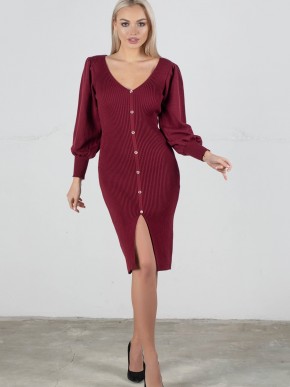 Сукня "Наомі" - Машинна в'язка - колір Вишня